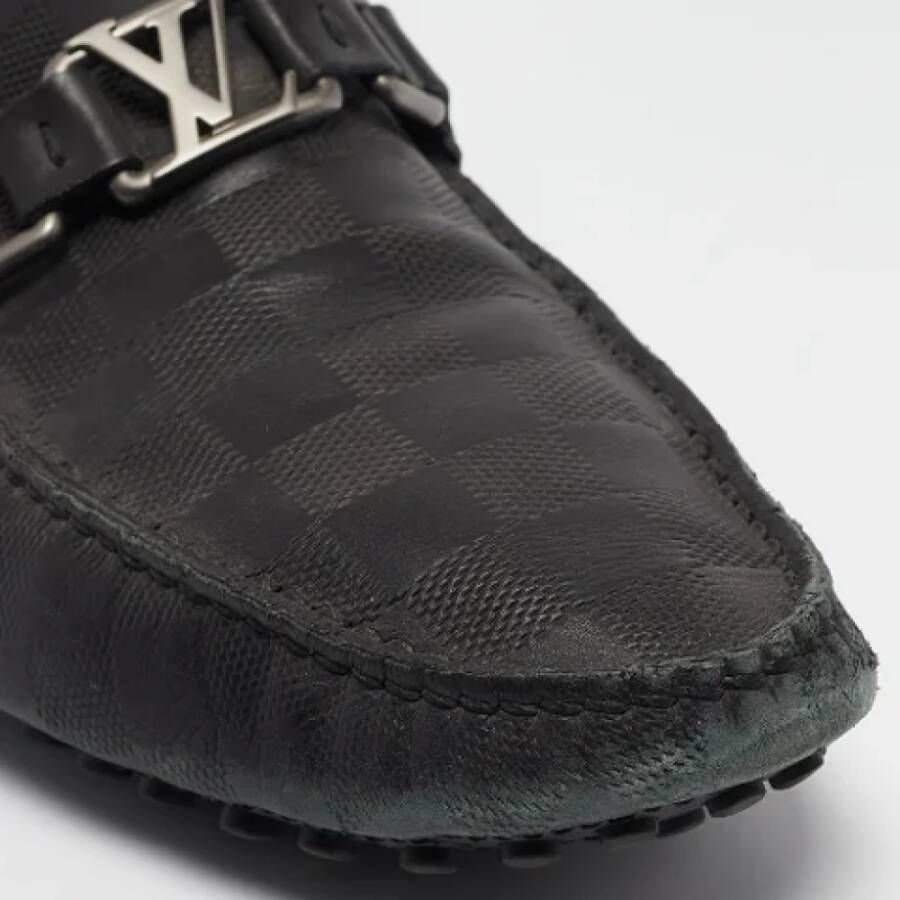 Louis Vuitton Vintage Pre-owned Leather flats Black Dames