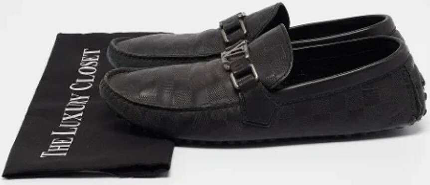 Louis Vuitton Vintage Pre-owned Leather flats Black Dames