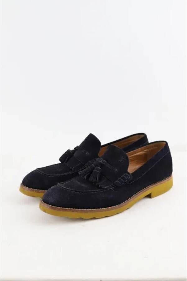 Louis Vuitton Vintage Pre-owned Leather flats Black Dames