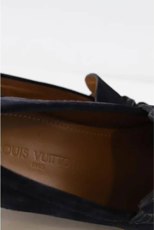 Louis Vuitton Vintage Pre-owned Leather flats Black Dames