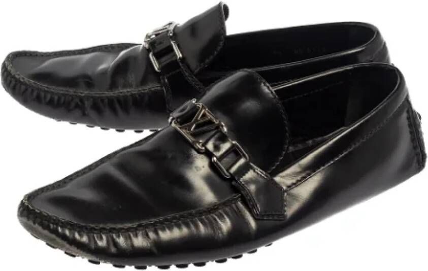 Louis Vuitton Vintage Pre-owned Leather flats Black Heren