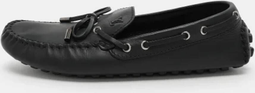 Louis Vuitton Vintage Pre-owned Leather flats Black Heren