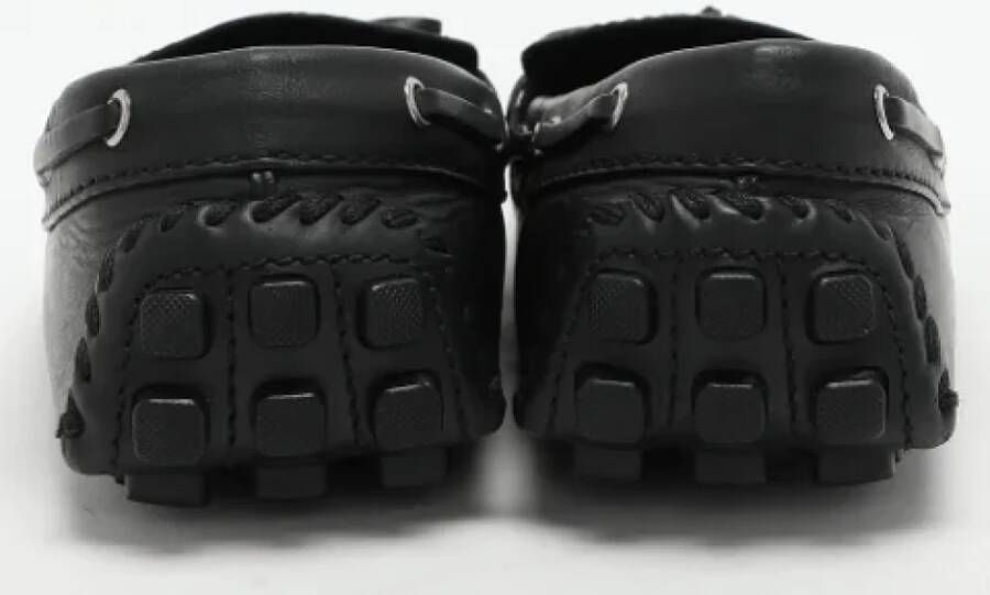 Louis Vuitton Vintage Pre-owned Leather flats Black Heren