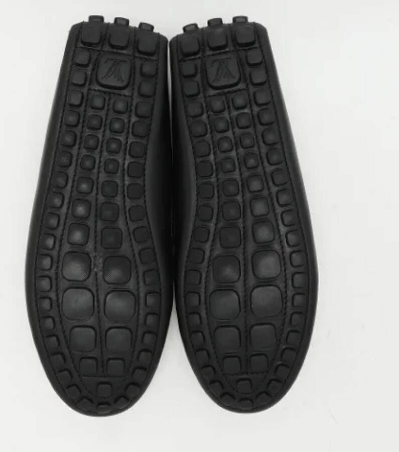 Louis Vuitton Vintage Pre-owned Leather flats Black Heren