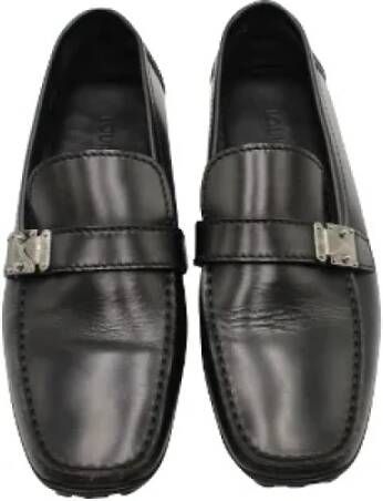 Louis Vuitton Vintage Pre-owned Leather flats Black Heren