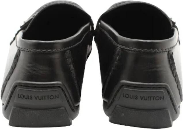 Louis Vuitton Vintage Pre-owned Leather flats Black Heren