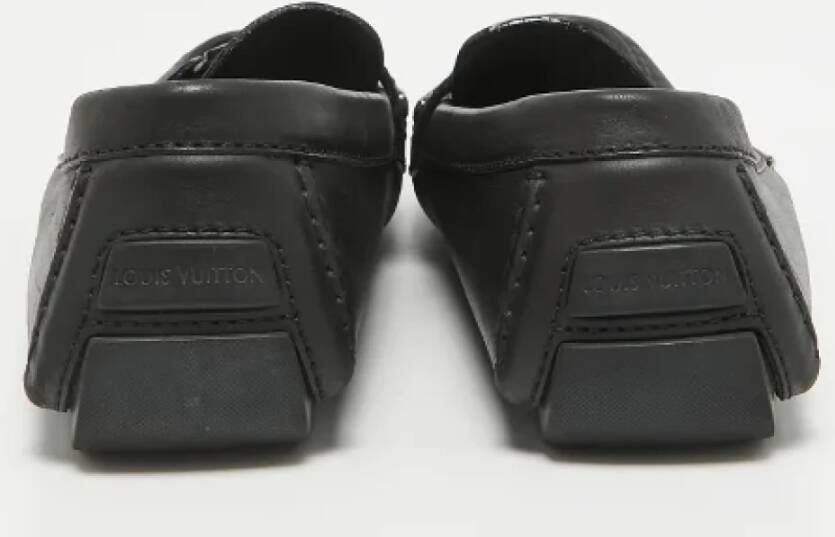 Louis Vuitton Vintage Pre-owned Leather flats Black Heren
