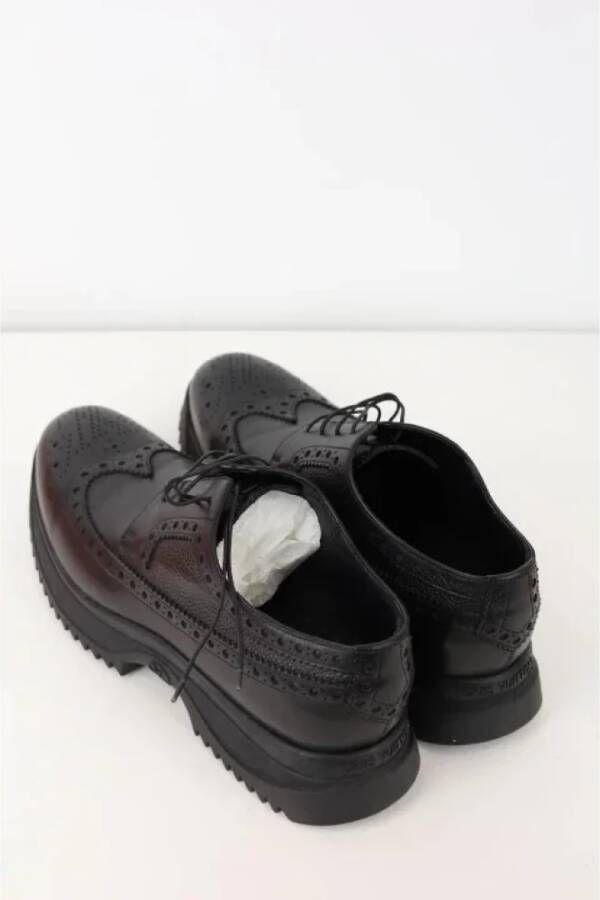 Louis Vuitton Vintage Pre-owned Leather flats Black Heren