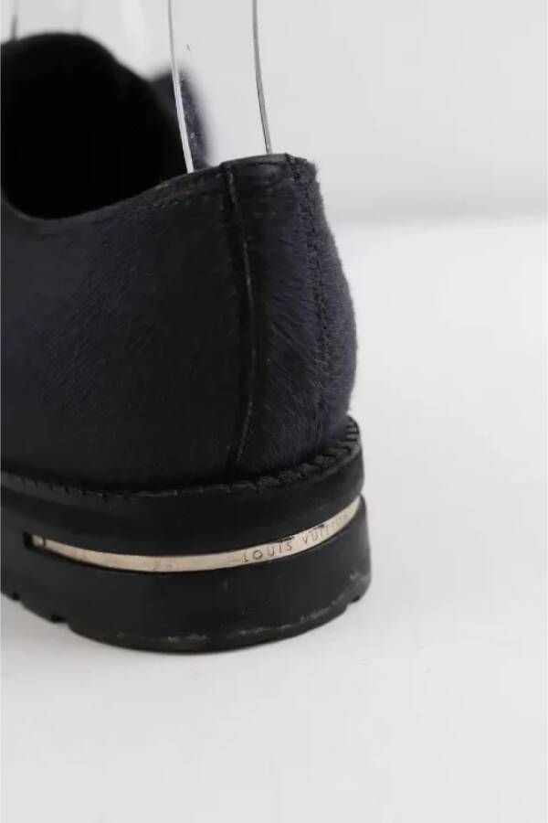 Louis Vuitton Vintage Pre-owned Leather flats Black Heren