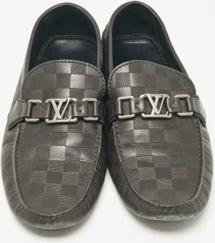 Louis Vuitton Vintage Pre-owned Leather flats Black Heren
