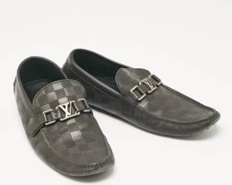 Louis Vuitton Vintage Pre-owned Leather flats Black Heren