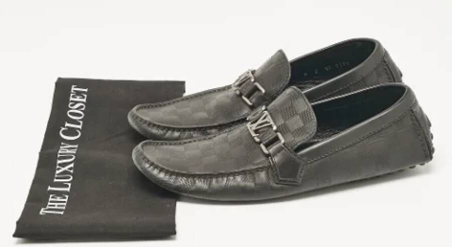 Louis Vuitton Vintage Pre-owned Leather flats Black Heren