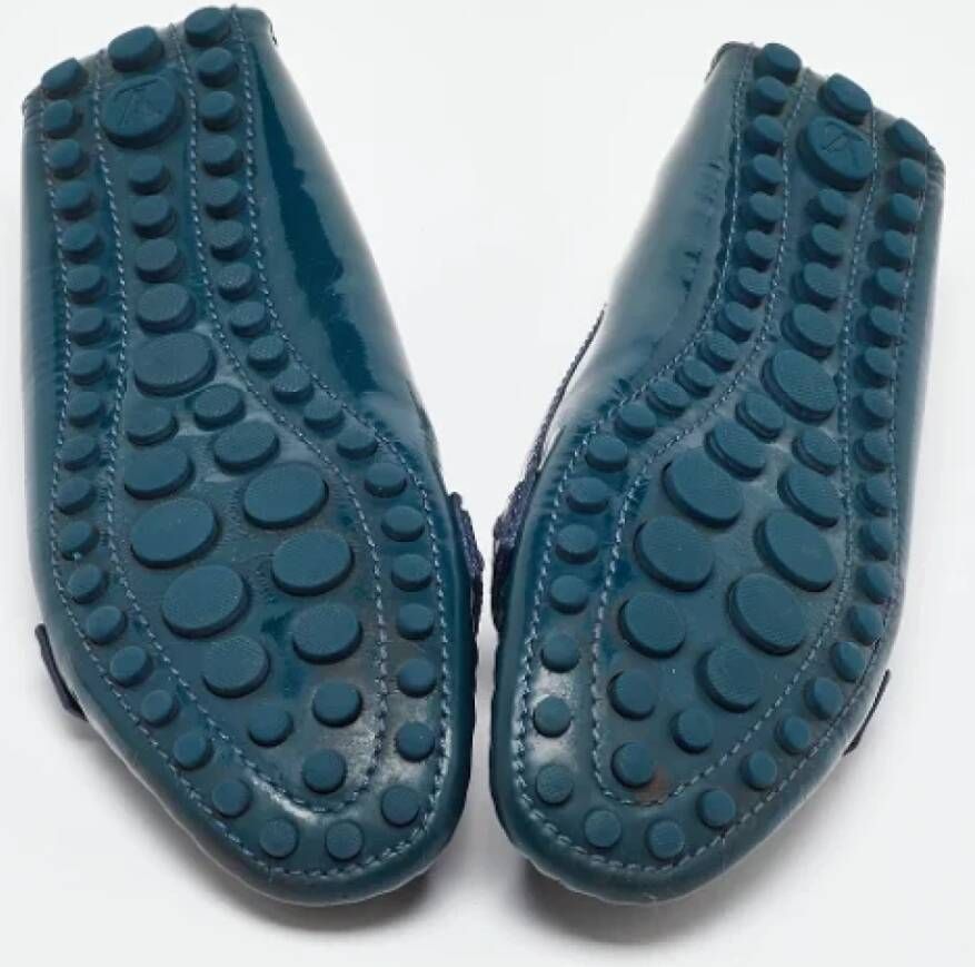 Louis Vuitton Vintage Pre-owned Leather flats Blue Dames