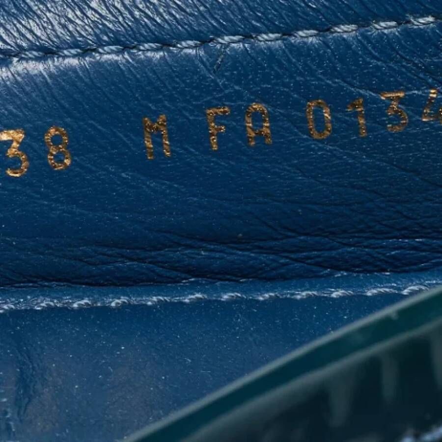 Louis Vuitton Vintage Pre-owned Leather flats Blue Dames