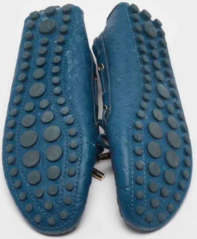 Louis Vuitton Vintage Pre-owned Leather flats Blue Dames
