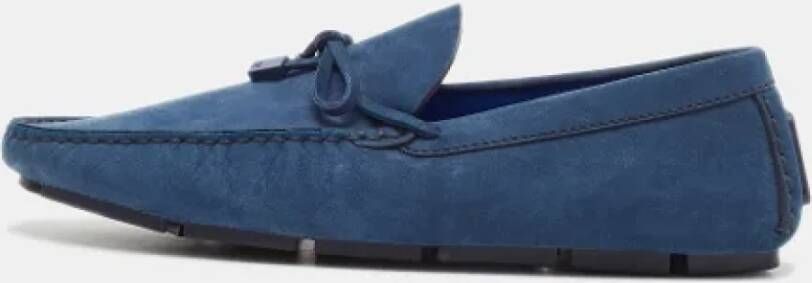 Louis Vuitton Vintage Pre-owned Leather flats Blue Heren