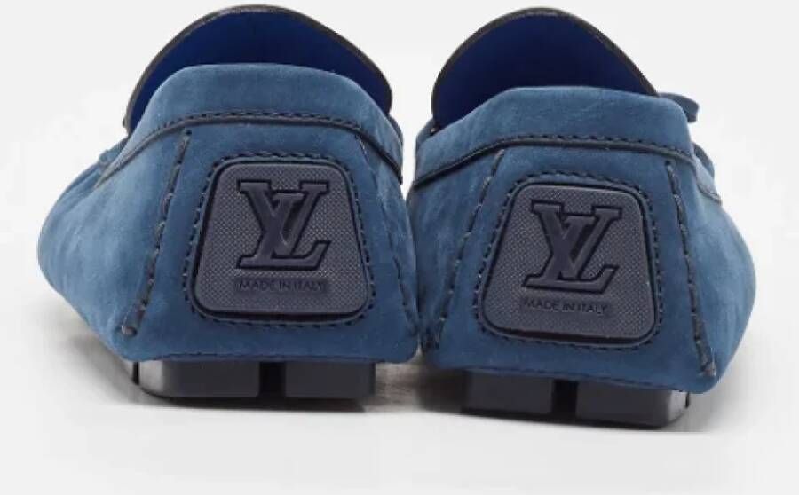 Louis Vuitton Vintage Pre-owned Leather flats Blue Heren