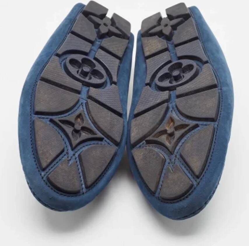 Louis Vuitton Vintage Pre-owned Leather flats Blue Heren