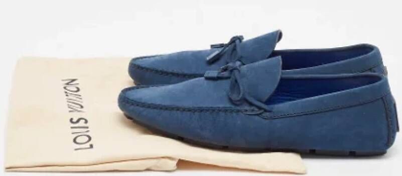 Louis Vuitton Vintage Pre-owned Leather flats Blue Heren