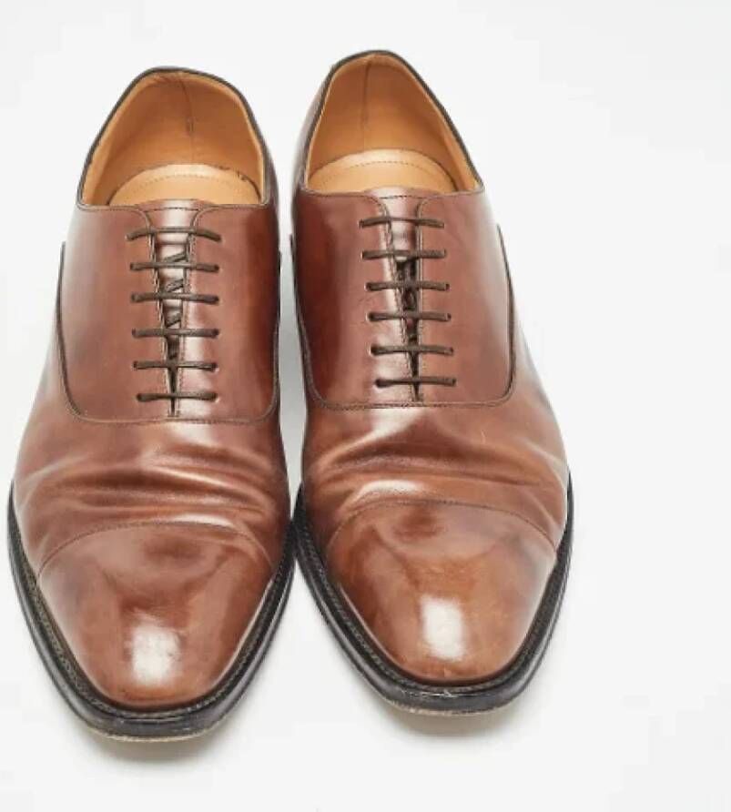 Louis Vuitton Vintage Pre-owned Leather flats Brown Heren