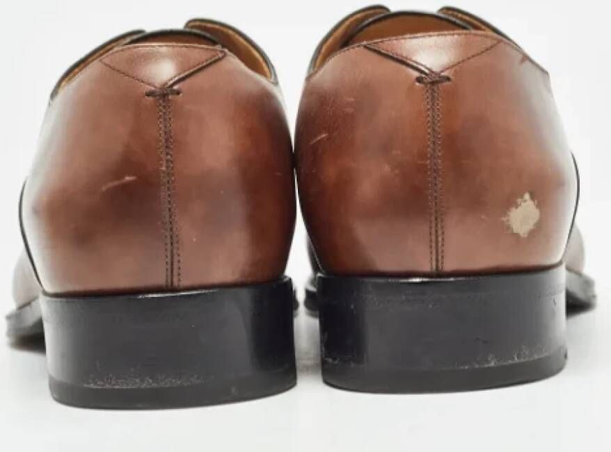 Louis Vuitton Vintage Pre-owned Leather flats Brown Heren
