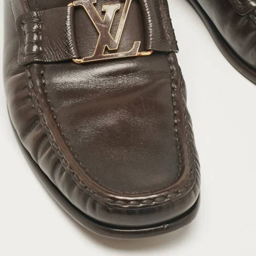 Louis Vuitton Vintage Pre-owned Leather flats Brown Heren