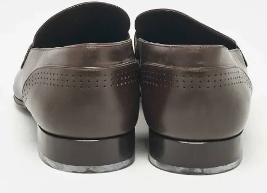 Louis Vuitton Vintage Pre-owned Leather flats Brown Heren