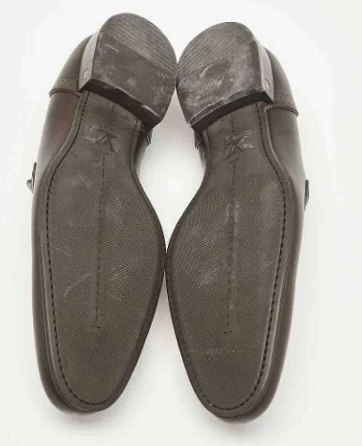 Louis Vuitton Vintage Pre-owned Leather flats Brown Heren