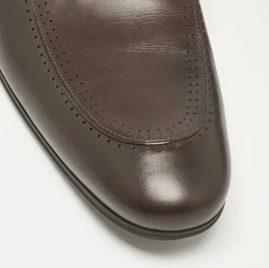Louis Vuitton Vintage Pre-owned Leather flats Brown Heren