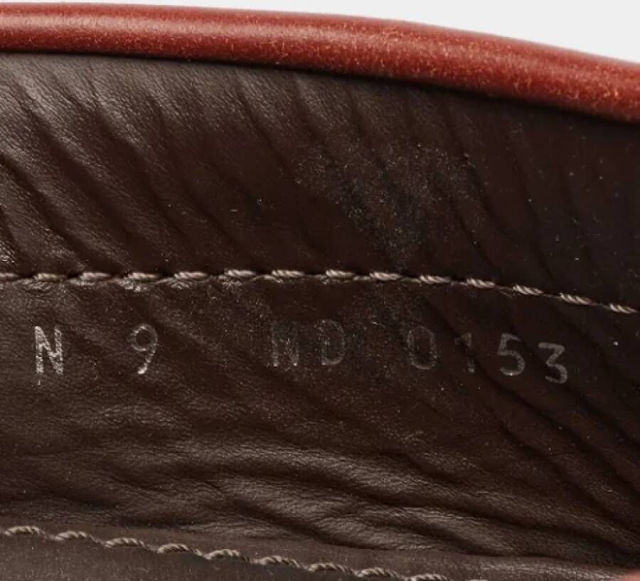 Louis Vuitton Vintage Pre-owned Leather flats Brown Heren