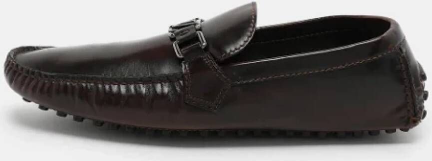 Louis Vuitton Vintage Pre-owned Leather flats Brown Heren