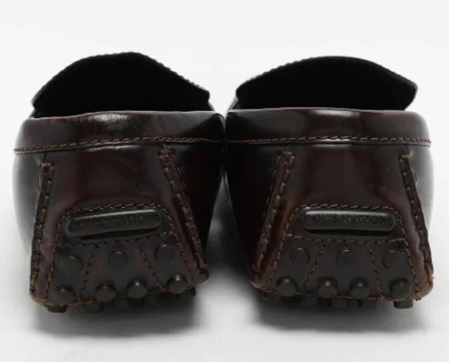 Louis Vuitton Vintage Pre-owned Leather flats Brown Heren