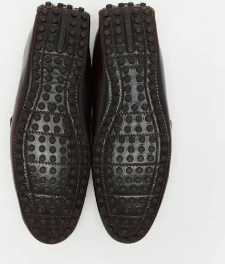 Louis Vuitton Vintage Pre-owned Leather flats Brown Heren