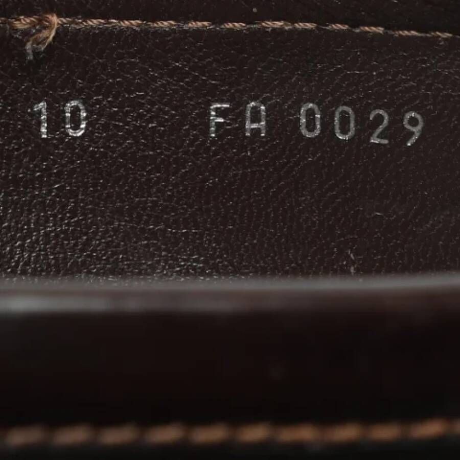 Louis Vuitton Vintage Pre-owned Leather flats Brown Heren