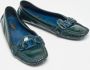 Louis Vuitton Vintage Pre-owned Leather flats Green Dames - Thumbnail 3