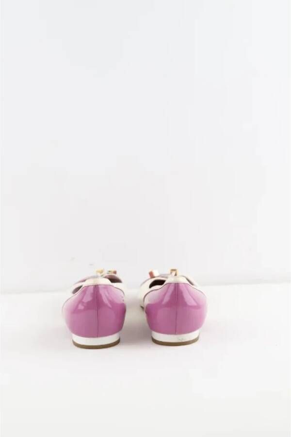 Louis Vuitton Vintage Pre-owned Leather flats Purple Dames