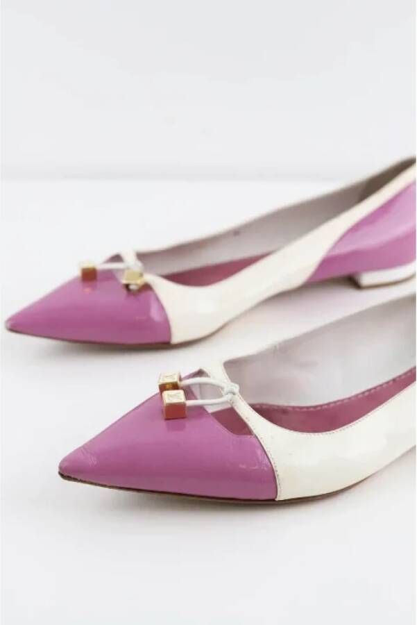 Louis Vuitton Vintage Pre-owned Leather flats Purple Dames