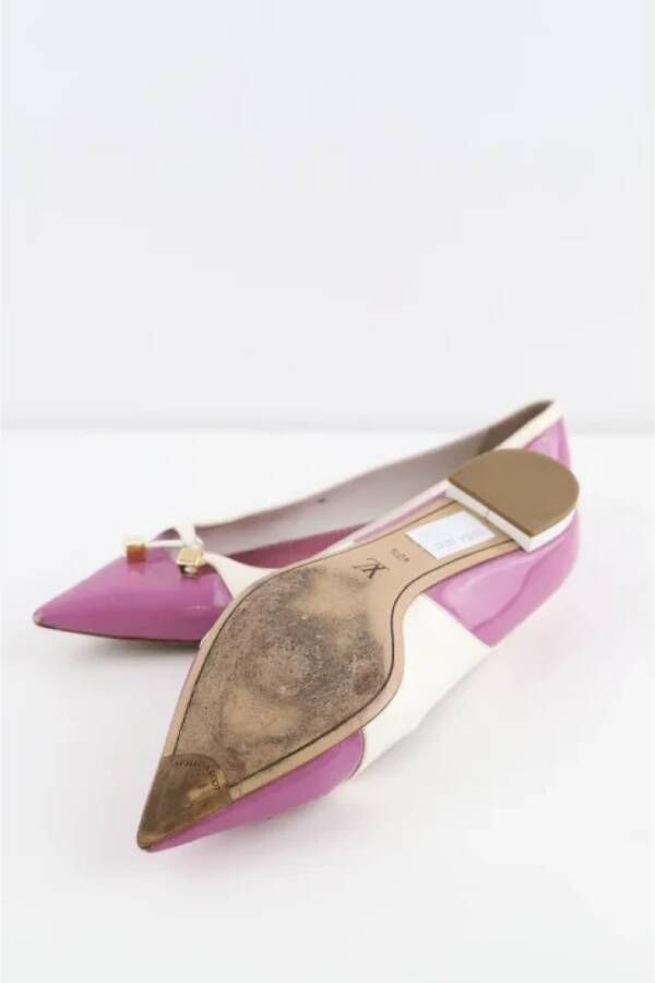 Louis Vuitton Vintage Pre-owned Leather flats Purple Dames