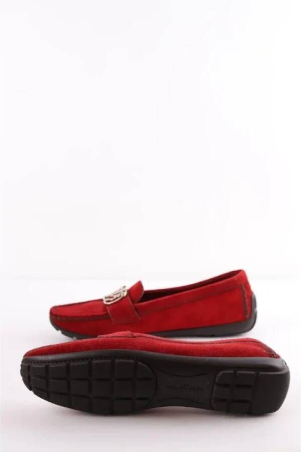 Louis Vuitton Vintage Pre-owned Leather flats Red Dames