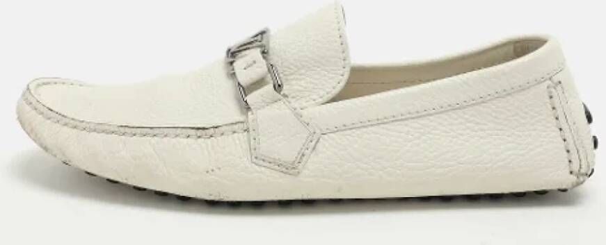 Louis Vuitton Vintage Pre-owned Leather flats White Heren