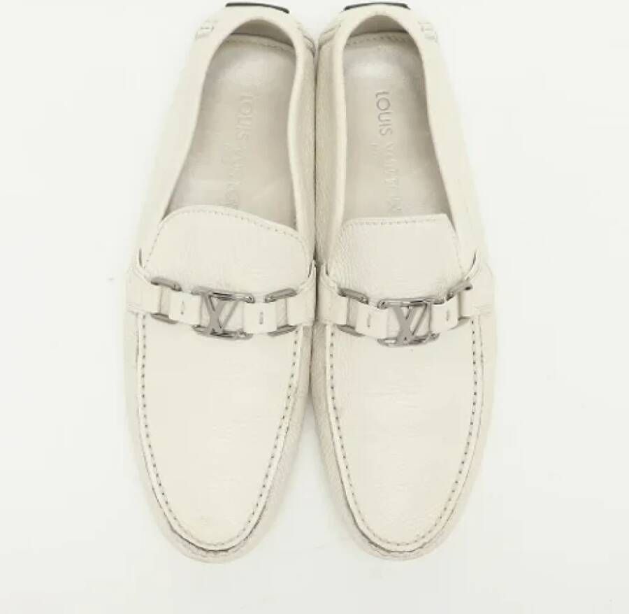 Louis Vuitton Vintage Pre-owned Leather flats White Heren