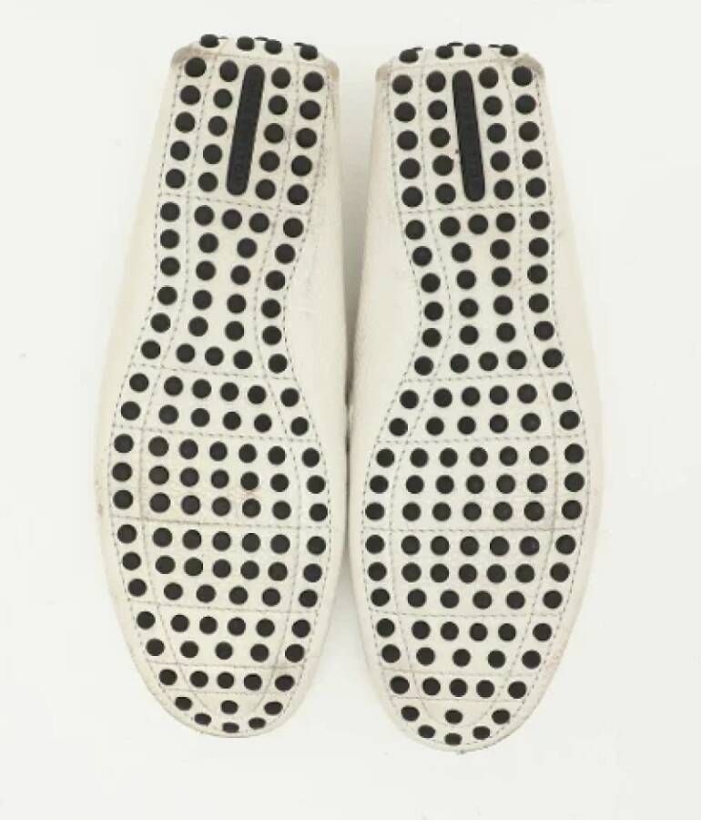 Louis Vuitton Vintage Pre-owned Leather flats White Heren