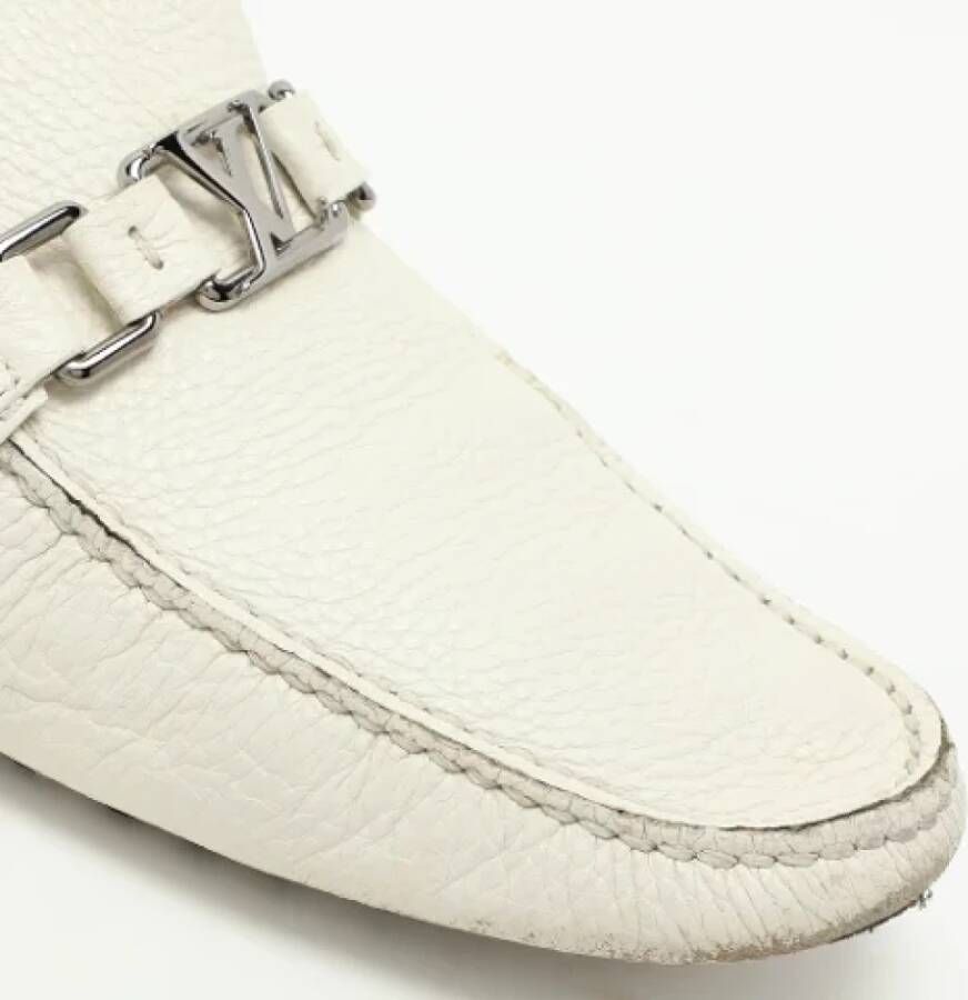 Louis Vuitton Vintage Pre-owned Leather flats White Heren