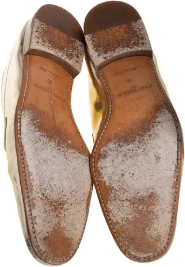 Louis Vuitton Vintage Pre-owned Leather flats Yellow Dames