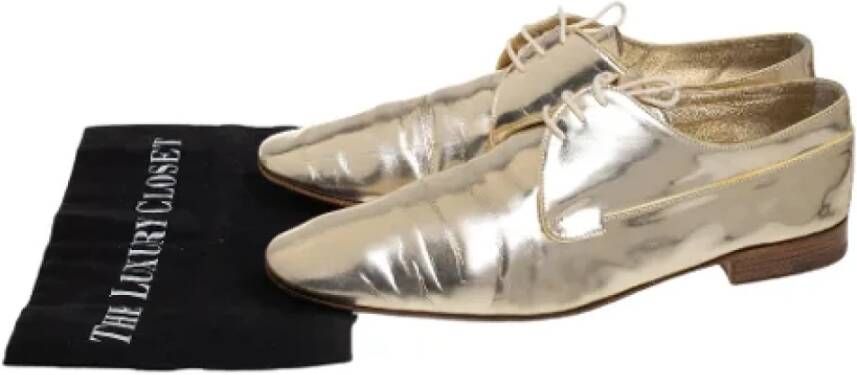 Louis Vuitton Vintage Pre-owned Leather flats Yellow Dames