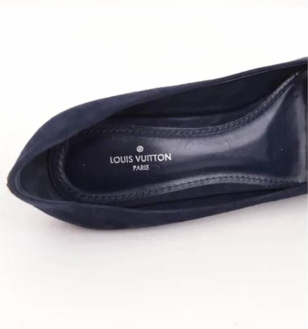 Louis Vuitton Vintage Pre-owned Leather heels Blue Dames