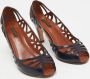 Louis Vuitton Vintage Pre-owned Leather heels Blue Dames - Thumbnail 4