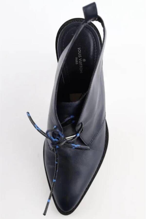 Louis Vuitton Vintage Pre-owned Leather heels Blue Dames
