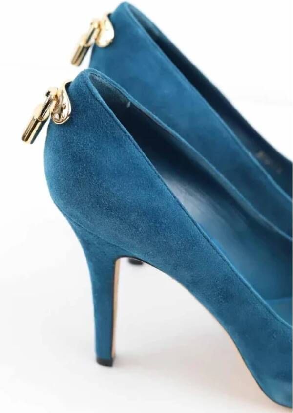 Louis Vuitton Vintage Pre-owned Leather heels Blue Dames