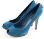 Louis Vuitton Vintage Pre-owned Leather heels Blue Dames - Thumbnail 4